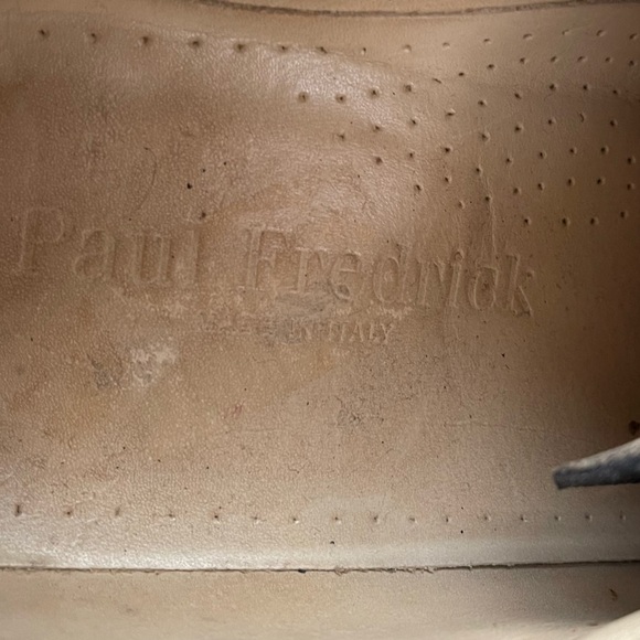 Paul Fredrick Men’s Black Leather Wingtip Oxfords Brogue Dress Shoes Size 10M main image 5